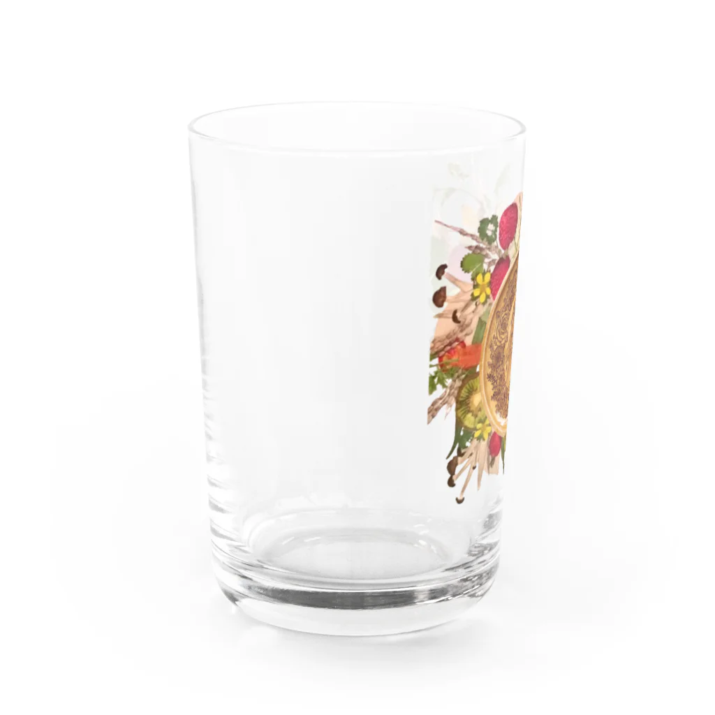 YURITAROORIGINLの野菜の押し花と焼き絵のうさぎ Water Glass :left