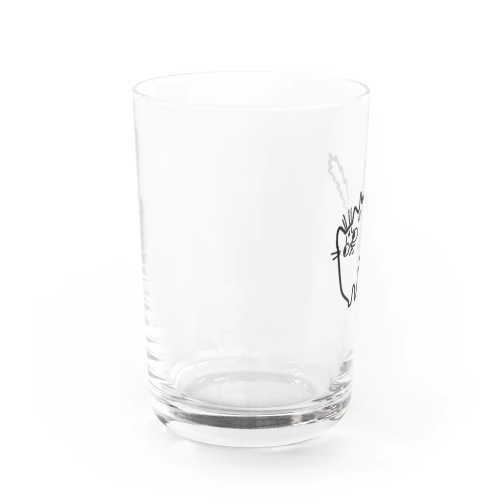 ひげねこのお店屋さんのやんのかステップ Water Glass :left