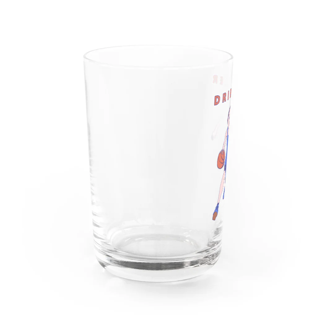 NIKORASU GOのバスケットデザイン「ドリブラー」＜英語バージョン＞＜tシャツ　パーカー　スウェット　ETC＞ Water Glass :left