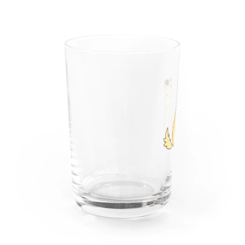 sunsum.Bの踏ん張りゴールデン Water Glass :left