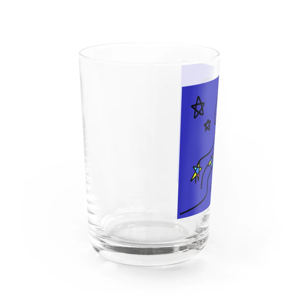 handmade asyouareの天の川クラゲ Water Glass :left