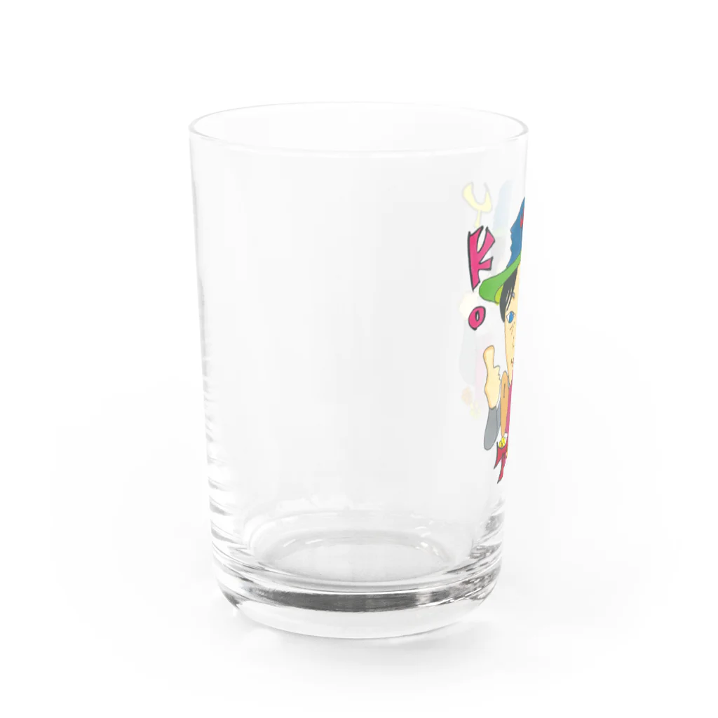 ずっこけJAPANのラーメン屋さんと乾杯シリーズ【よこ田さん】 Water Glass :left