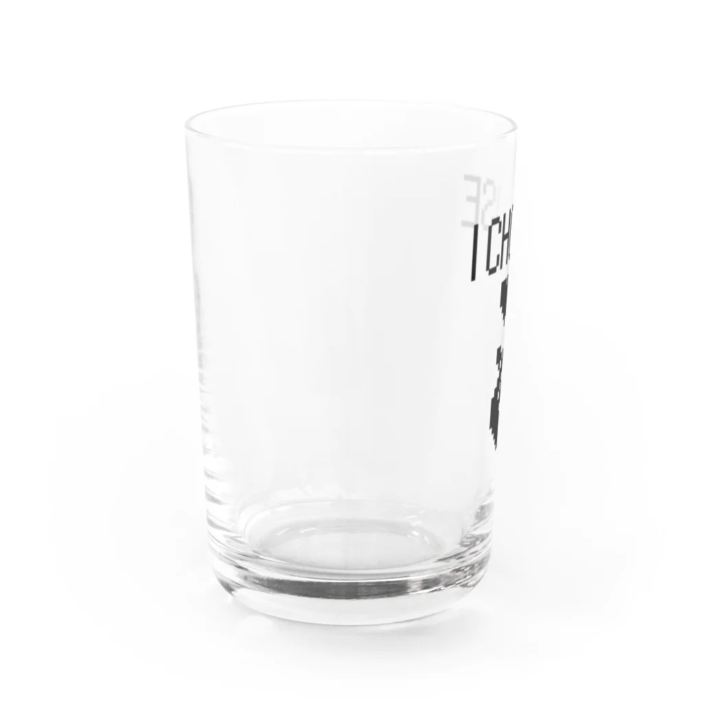 jsprintstudioのレトロゲームすたいるキュンです。黒文字Ver. Water Glass :left