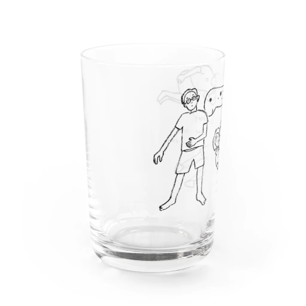 おーい！どんちゃん公式グッズの映画「おーい！どんちゃん」公式グッズ Water Glass :left
