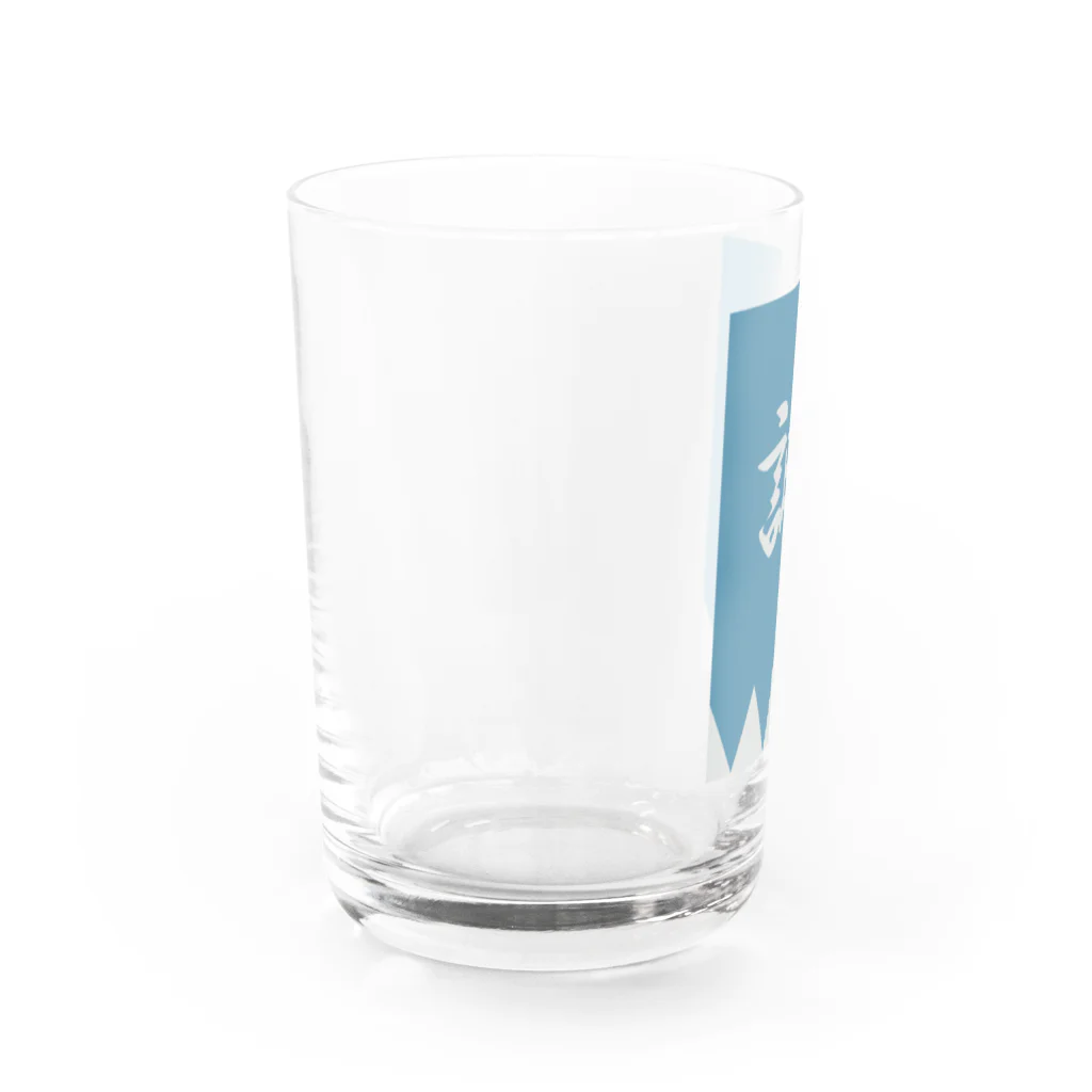 キッズモード某の浅葱色の隊旗 Water Glass :left