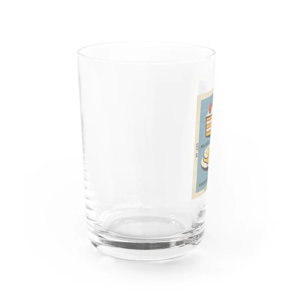 YS VINTAGE WORKSのチェコ・スロヴァキア マッチ（パンとケーキ） Water Glass :left