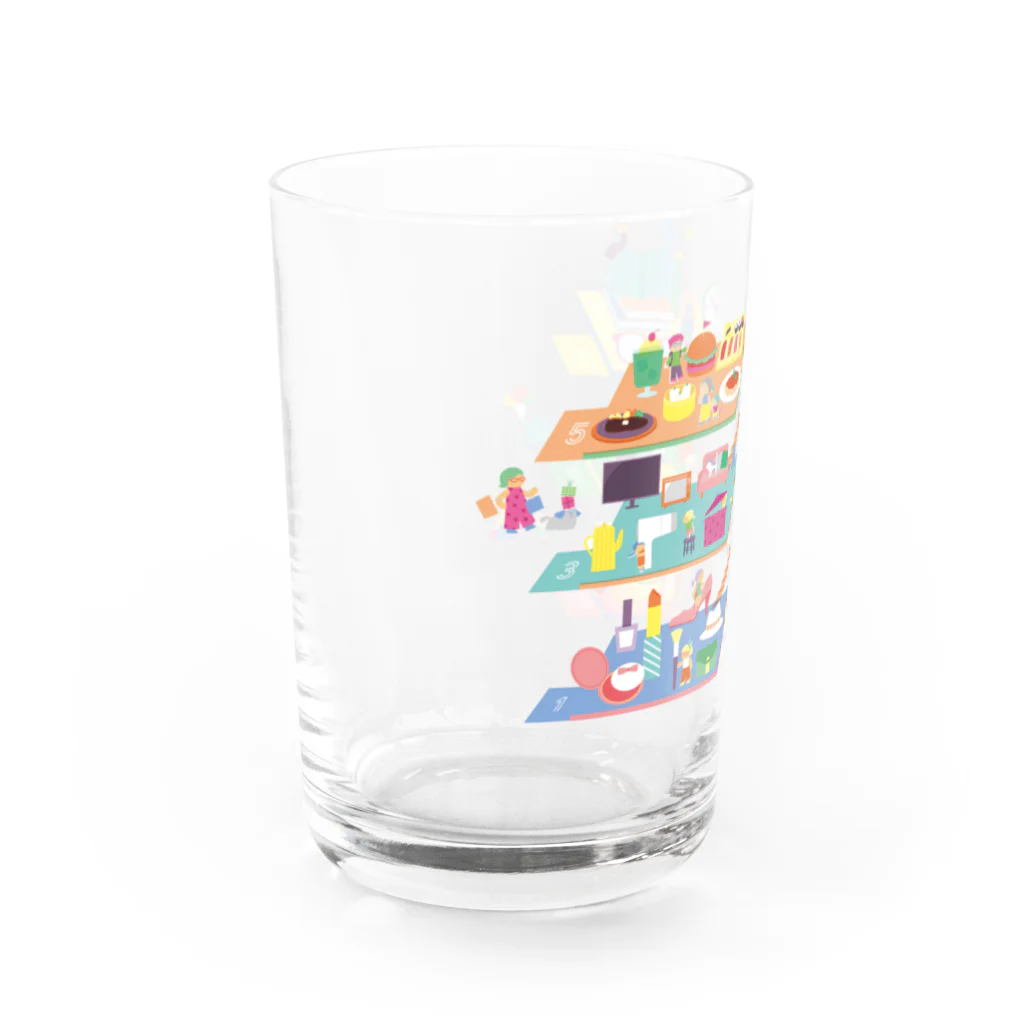 マヨマカ社のみなみも百貨店フロアガイド Water Glass :left