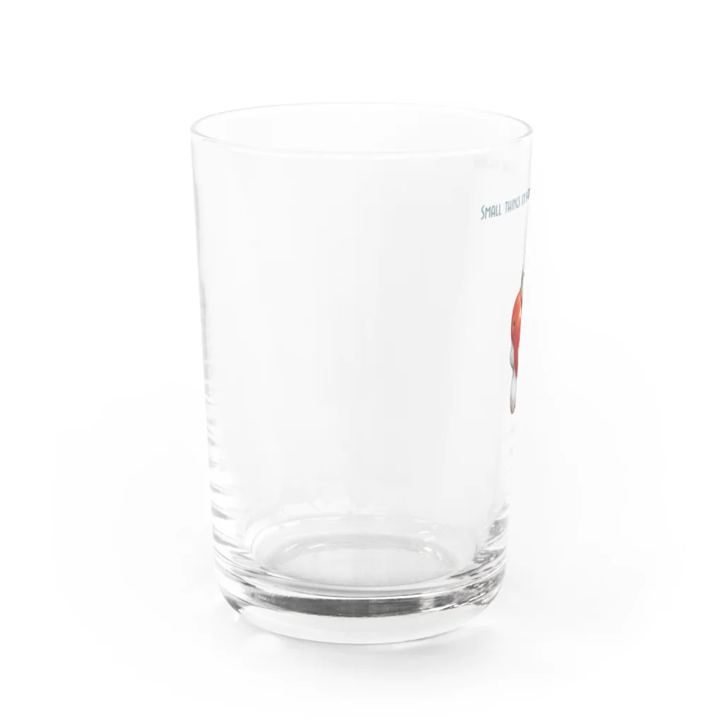 大和屋履物店のイラストの神様｜スタジオクゥ Water Glass :left
