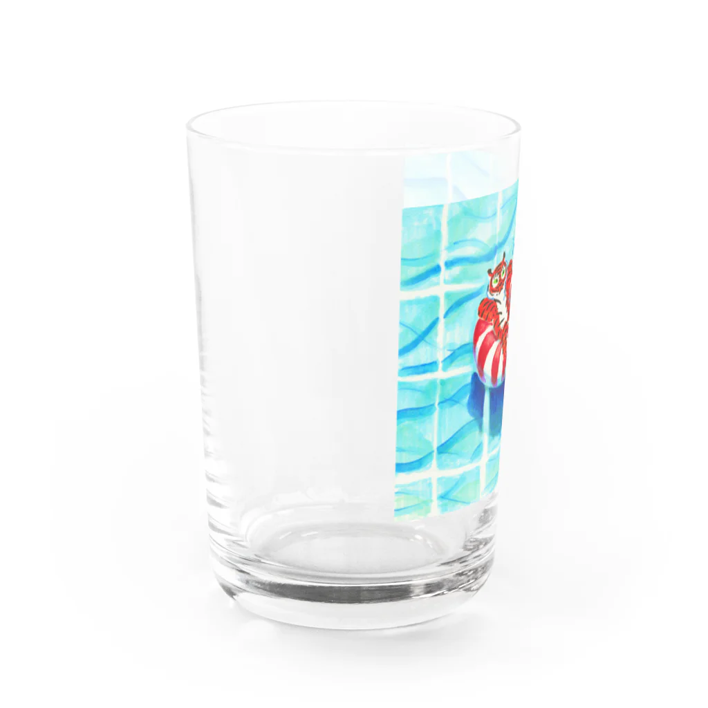 segasworksのプールのトラちゃん Water Glass :left