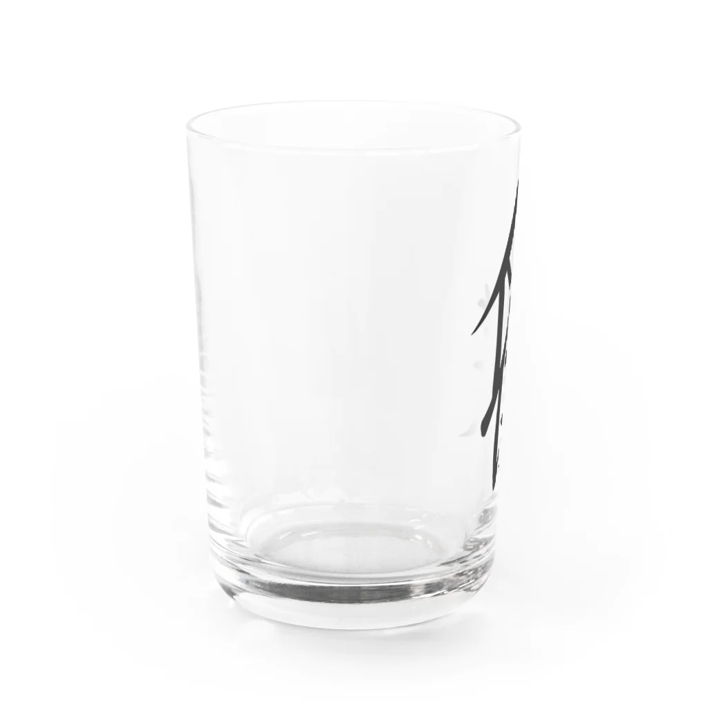 矢道のたんぽぽ －SUZURI店－の下僕 Water Glass :left