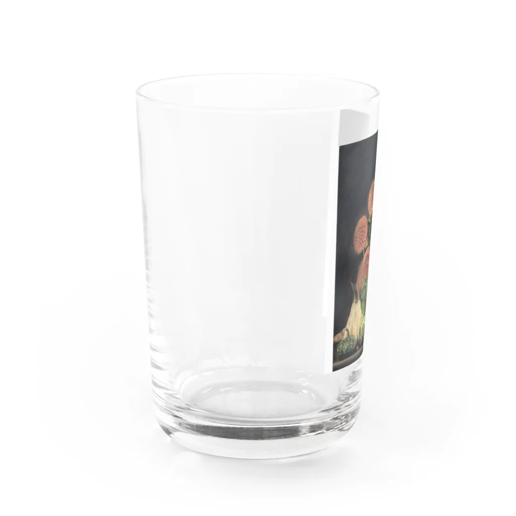 ショップみほりんのパステル画の猫 Water Glass :left