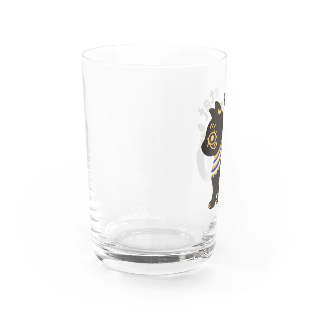 LAP CATs ＊hizaneko＊のバステト神（ベビちゃん仕様）文字凸バージョン Water Glass :left