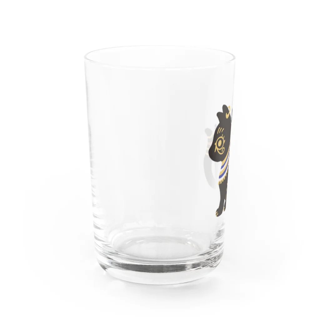 LAP CATs ＊hizaneko＊のバステト神（ベビちゃん仕様）文字凹バージョン Water Glass :left