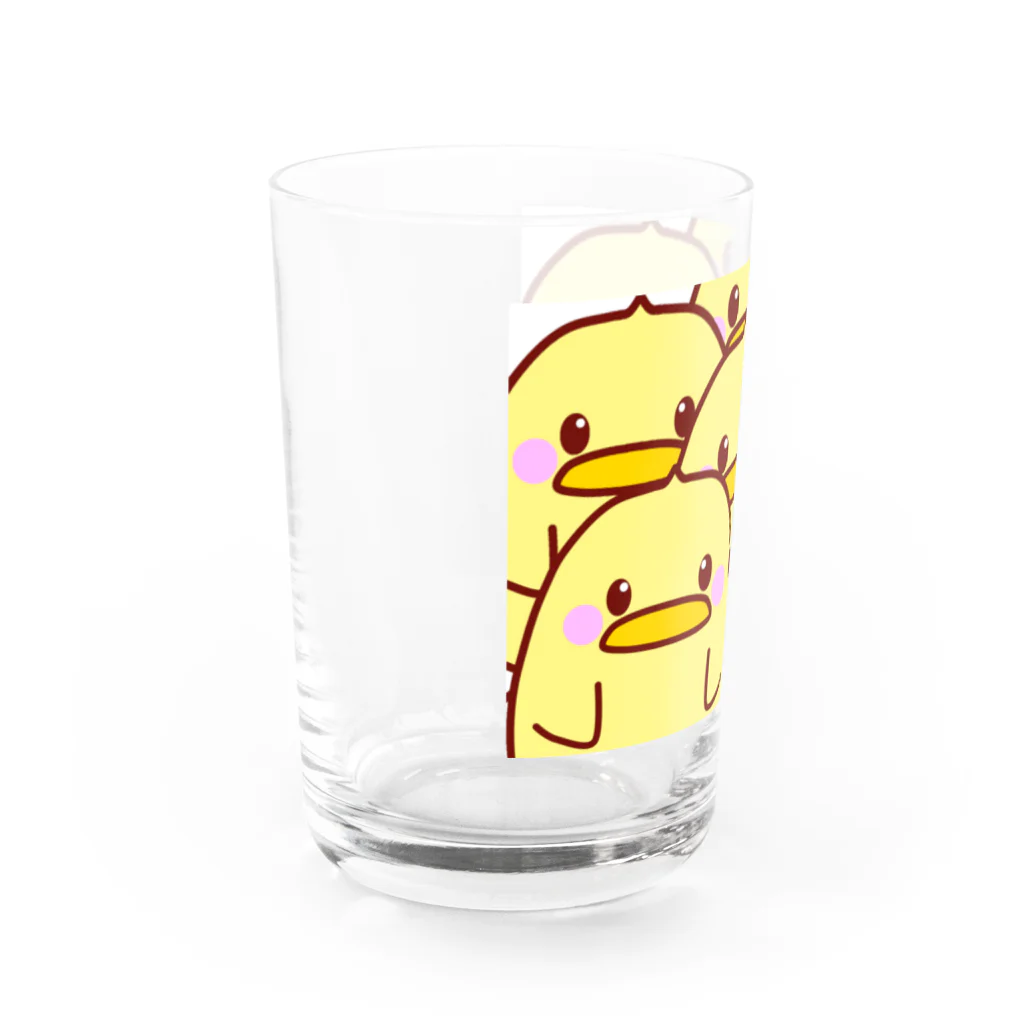 天十里SHOPのひよこがいっぱい Water Glass :left