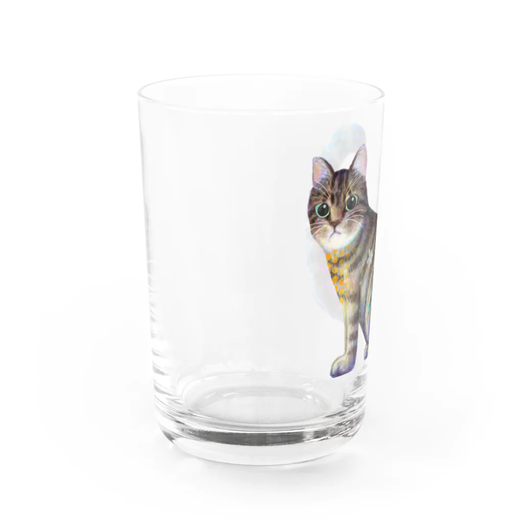 yucca-ticcaの猫 キジトラ Water Glass :left