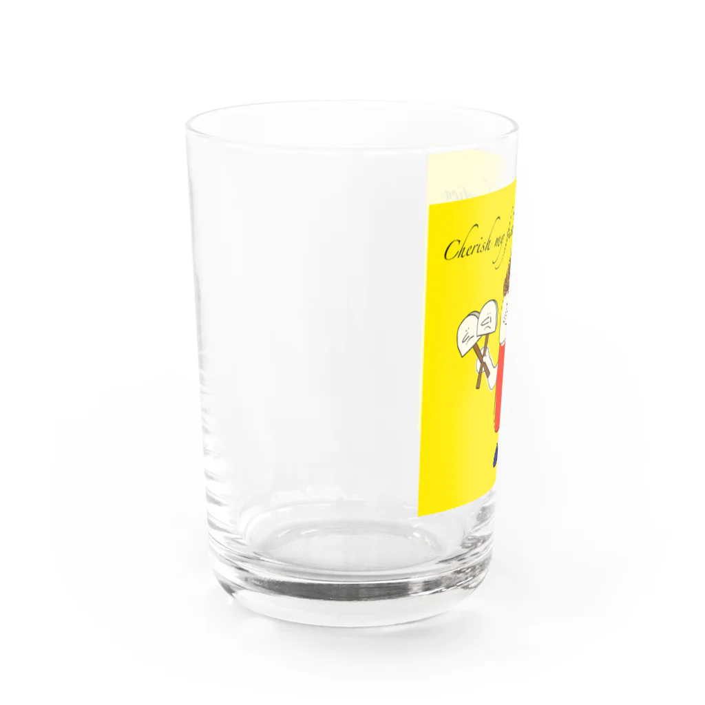 たいこどこどこ　オフィシャルグッズのどんな気持ちもあなただけのもの Water Glass :left