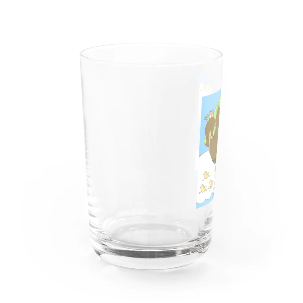 saji_equal_spoonのキーウィマンとゆかいな仲間たち Water Glass :left