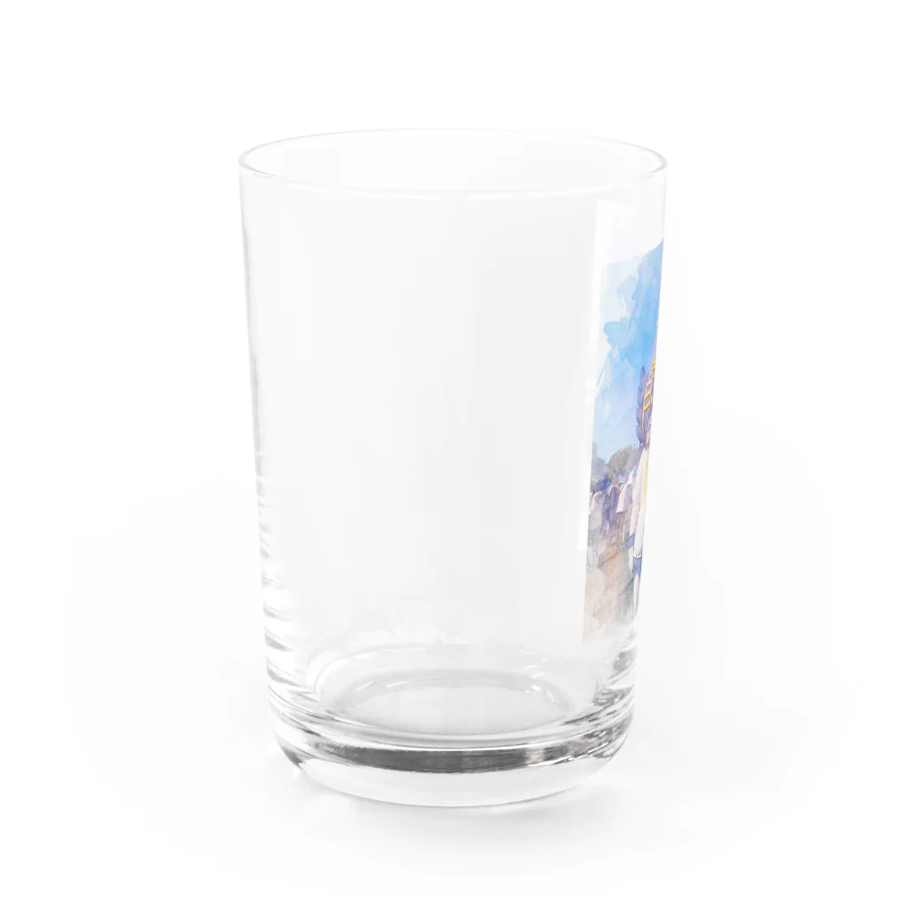 カモ虎HOUSEの思い出の課長グラス Water Glass :left