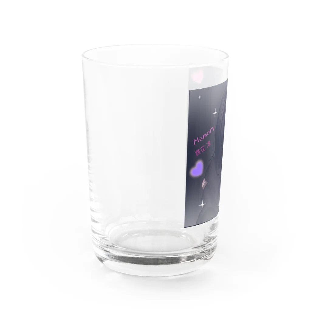 如月 蓮の各3点限定黒髪澪グッズです！ Water Glass :left