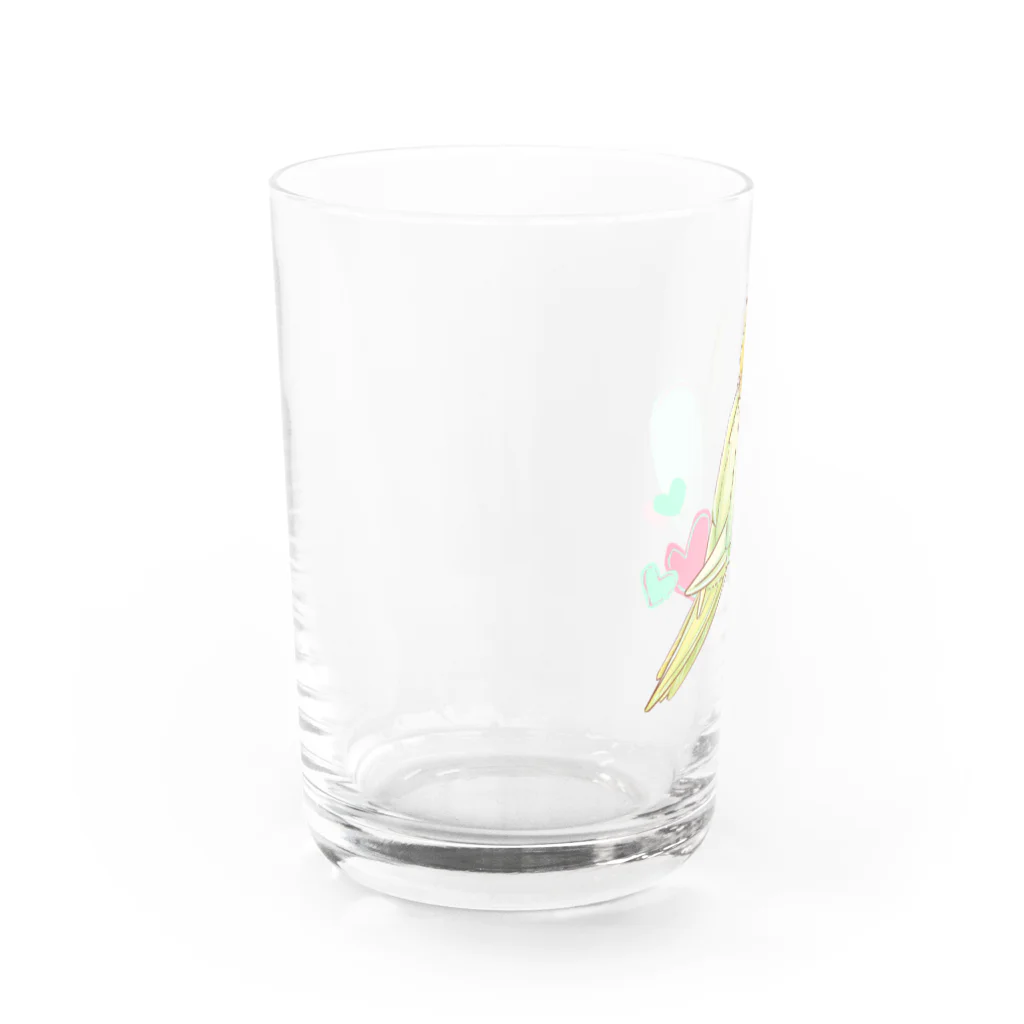 らる_haruの見返りオカメインコ Water Glass :left