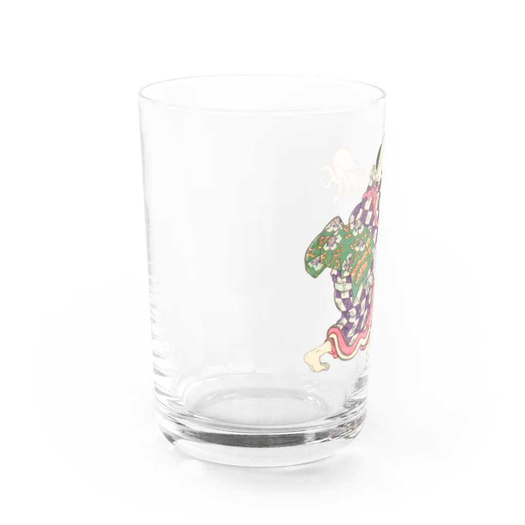 浮世絵ショップ のどぐろ　UKIYOE SHOP NODOGUROの  タコ　明石浦汐干狩図 / Akashiura clam digging Water Glass :left