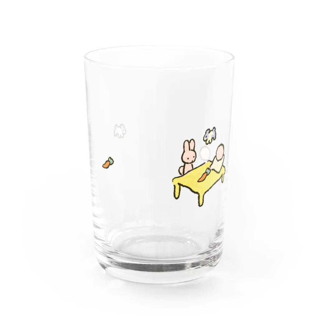 もぎゅへいのおみせの🥕うさこけしとおままごと Water Glass :left