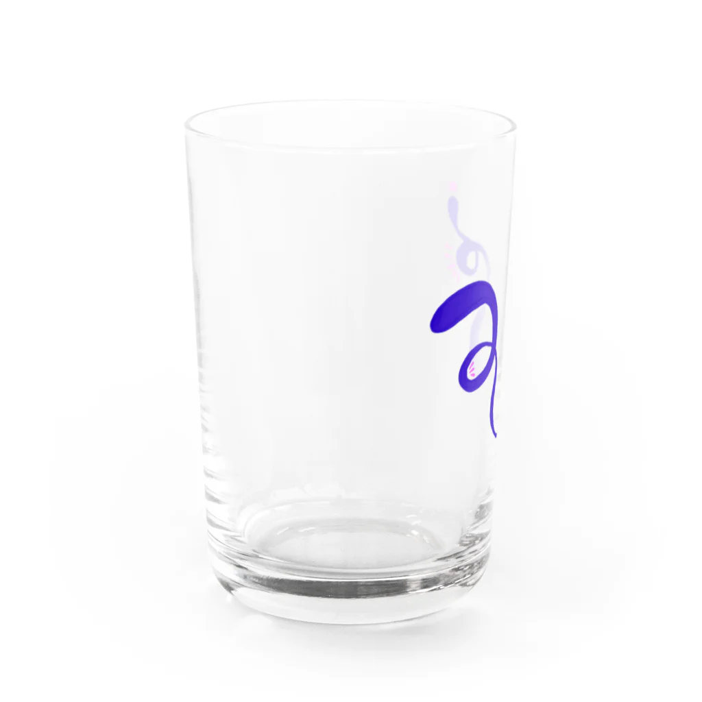 ぴぴちゃのあおぴさん Water Glass :left