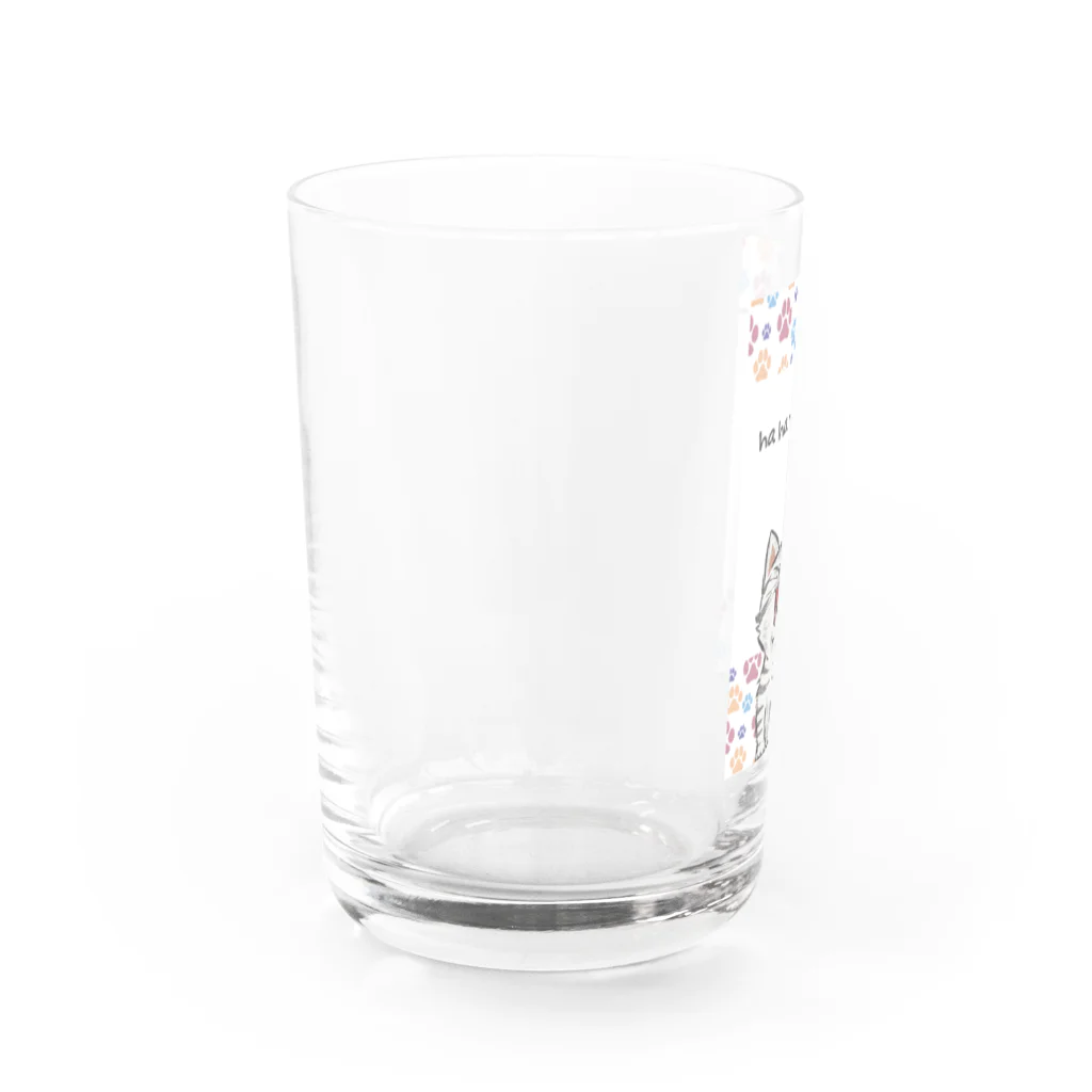 cleafの笑う笑うネコちゃん Water Glass :left