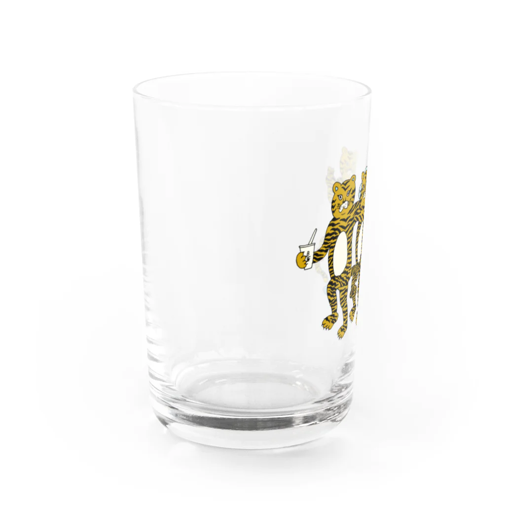 835EMIKOの虎男3匹 Water Glass :left