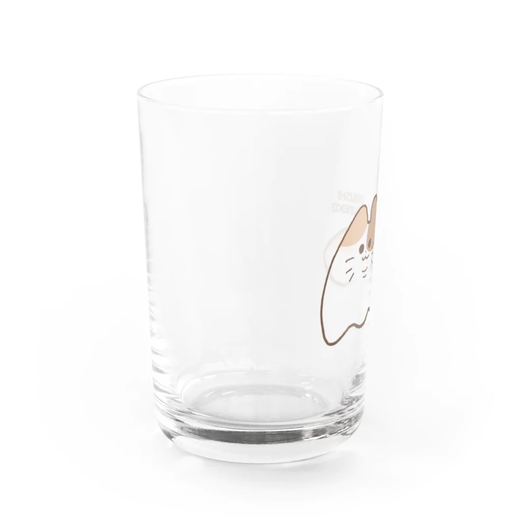 きゃりぽんのウミウシデブネコグラス（モノトーン） グラス左面