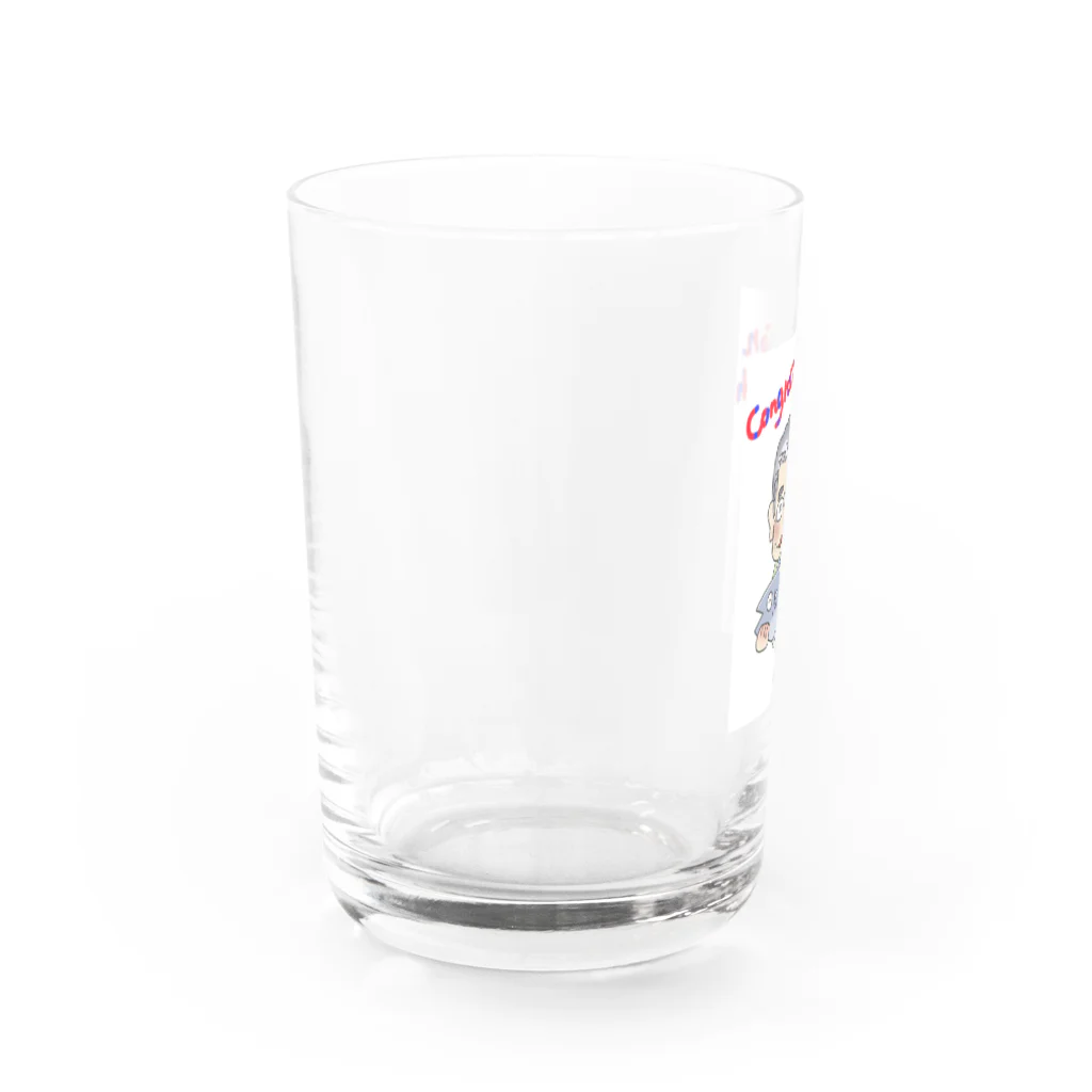 とけてるとりのじじ Water Glass :left