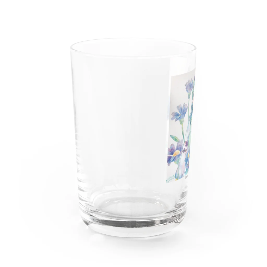 kazuyo online store【suzuri】　　　　　　　　　　　　　　　　　　　　　　　　　　　　　　　　　　　　　　　　　　　　　　　　　　　　　　　　　　　　　　　　の花に囲まれて Water Glass :left