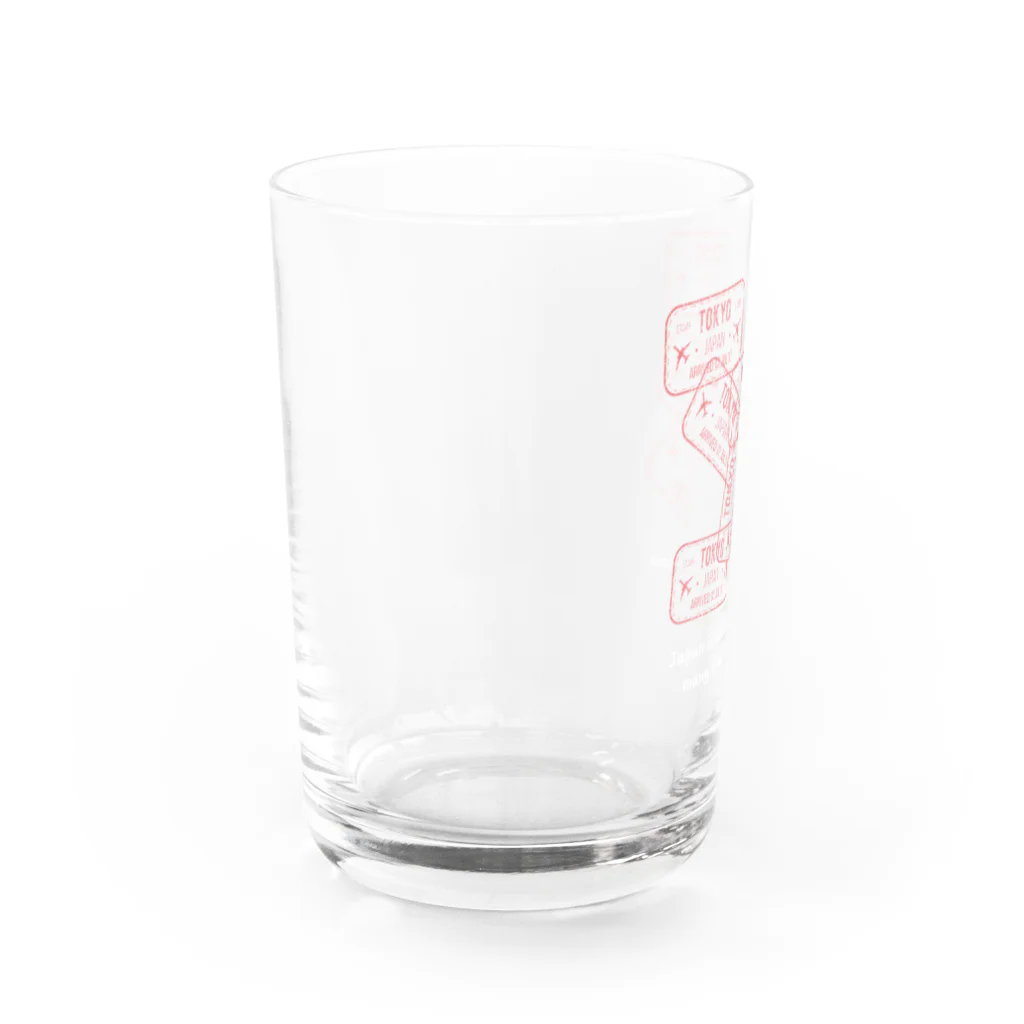 Sky00の日本行きパスポートくん Water Glass :left