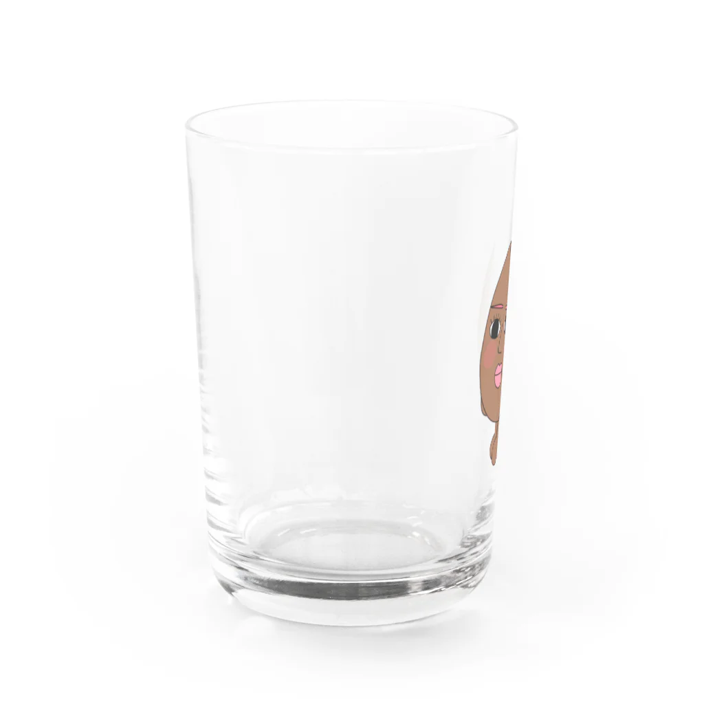 青空のコーヒー豆くん Water Glass :left