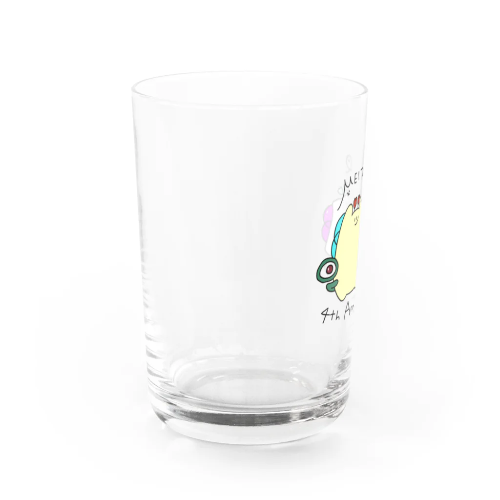 酩酊堂の酩酊堂ぴっとり4周年コップ Water Glass :left