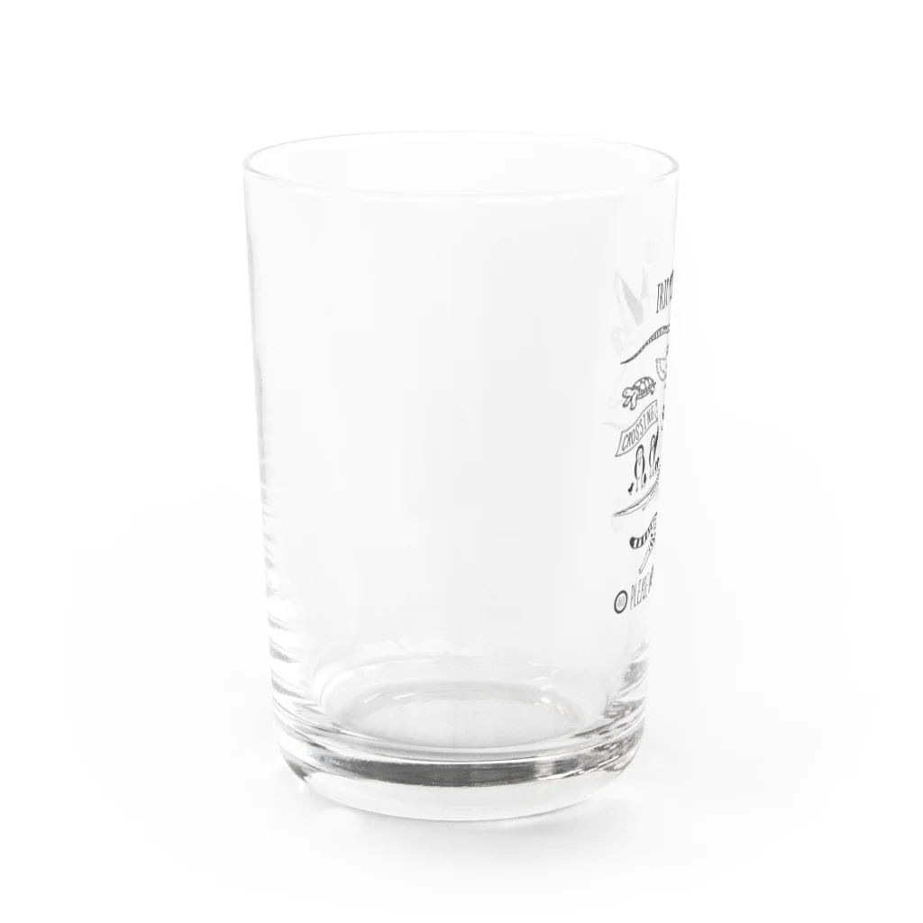 Canis工房suzuri支店のよんなーどらいぶ！ Water Glass :left