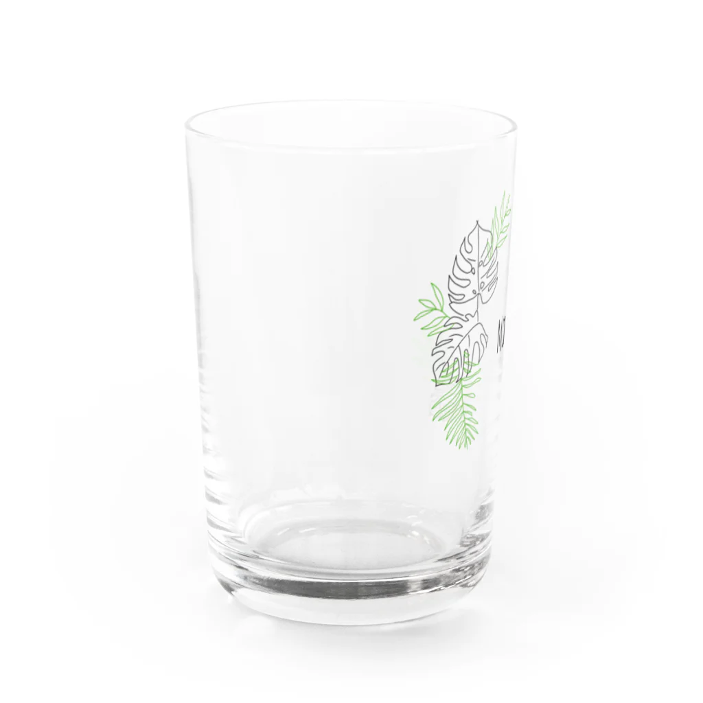 Pecorinoのモンステラと一緒 Water Glass :left