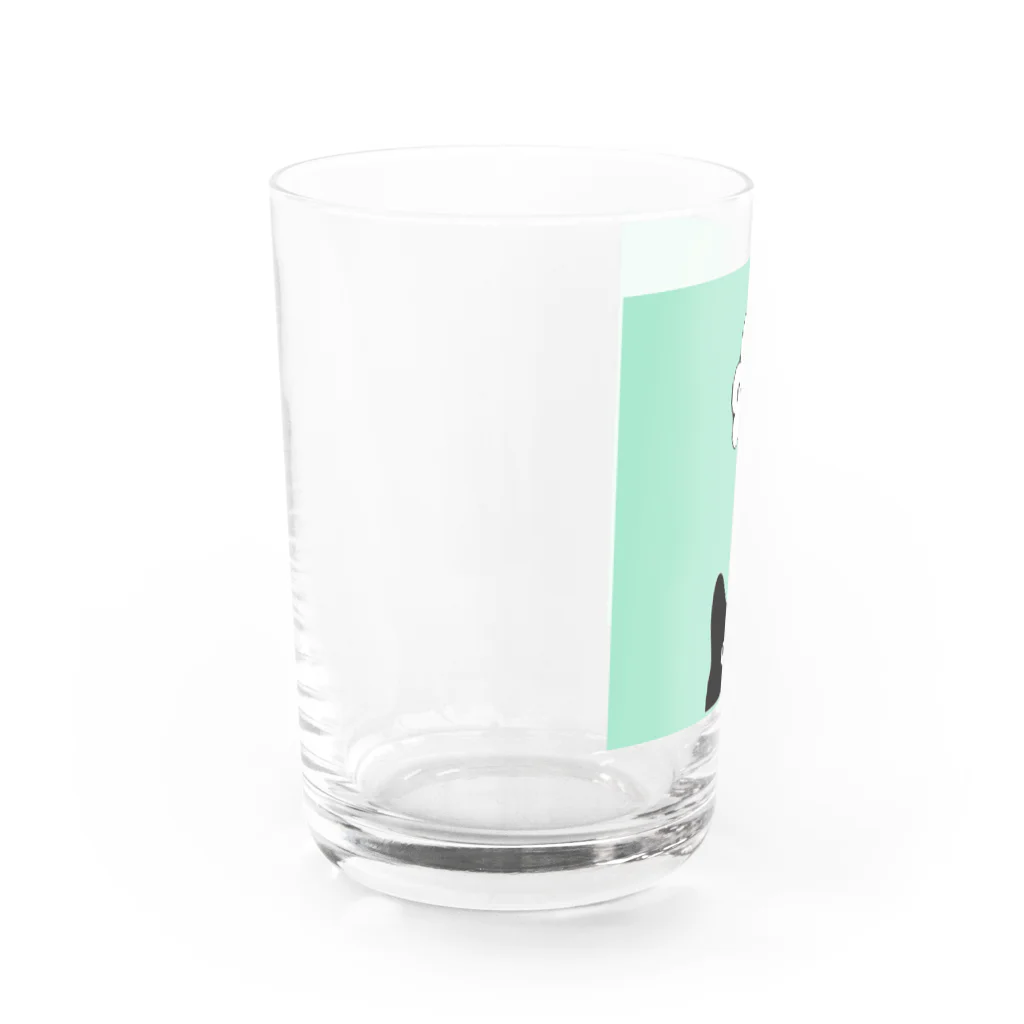 ecoのmew!! ネコ 猫 黒ねこ Water Glass :left