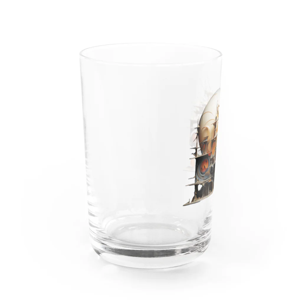 gomashio8899のアートのしろ Water Glass :left