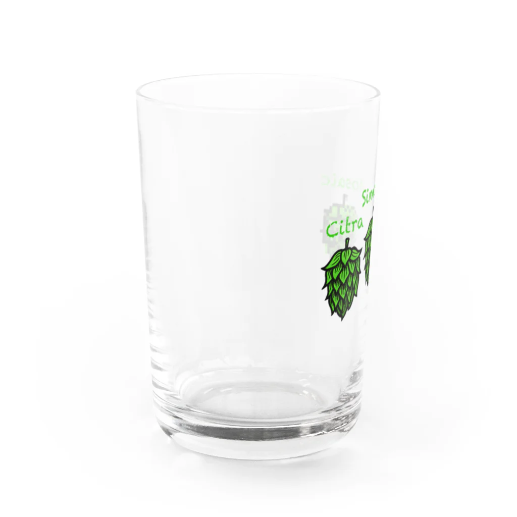 bee_beer_bee_beersのモザイクモザイクホップ Water Glass :left