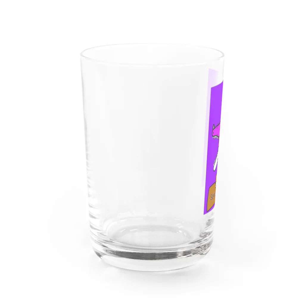 ʚ🦄ɞみつり🌈𝑆𝑂𝐷𝐴𝑆𝐻𝐼𓃗のスピノくん(恐竜) Water Glass :left