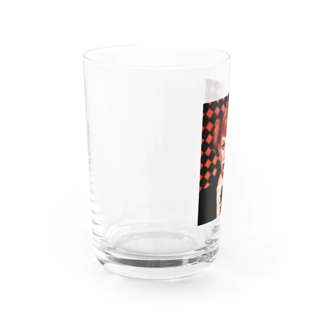 yukkeのお店のハートタトゥーの女 Water Glass :left