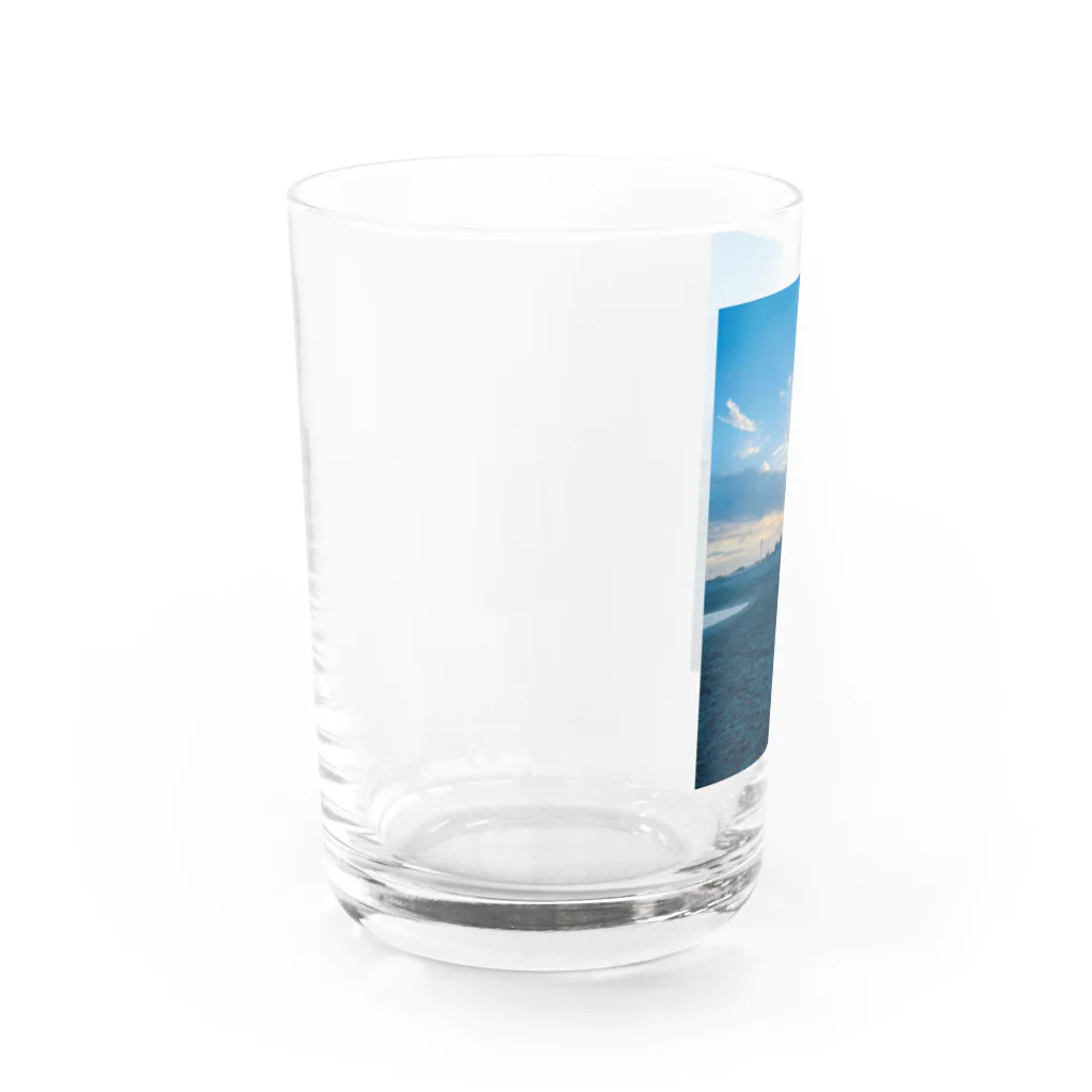 豊風本舗の九十九里浜　浜辺 Water Glass :left