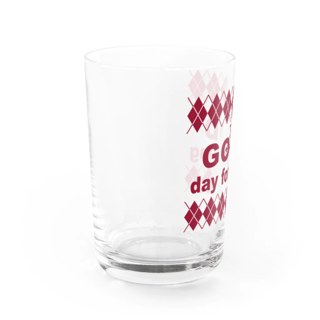 キッズモード某のチャリロゴアーガイル(azuki) Water Glass :left