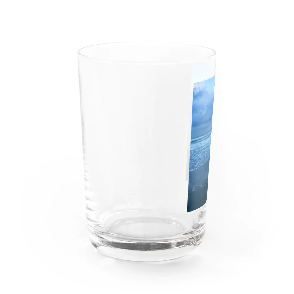 豊風本舗の夏の九十九里浜の浜辺　３ Water Glass :left