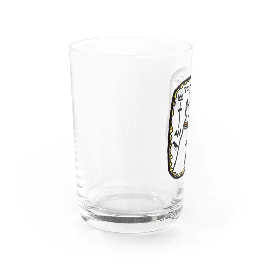 りんとくろの猫の神様バステト Water Glass :left