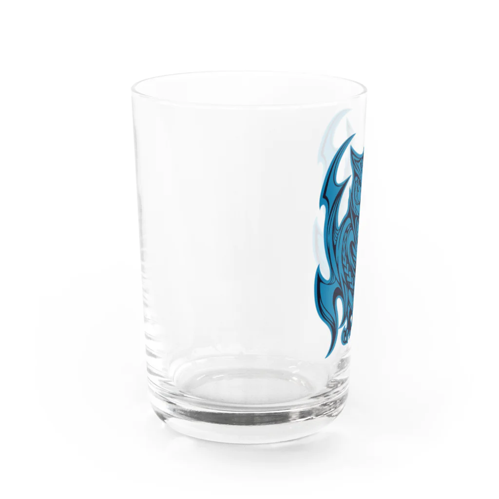 Tribal 70 Designのミミズク（フクロウ）② Water Glass :left