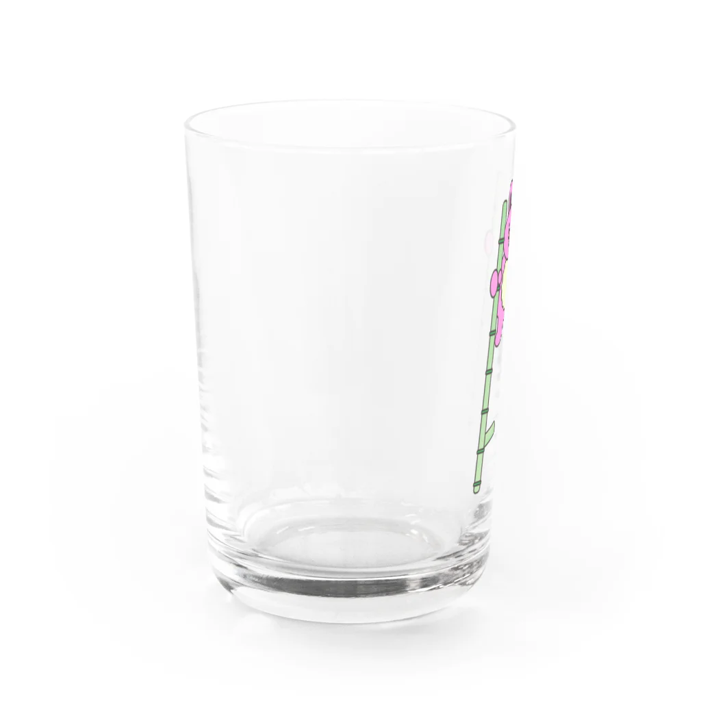 ちんぷんかんプリンの竹馬うさぎ🎍🐇🐰 Water Glass :left