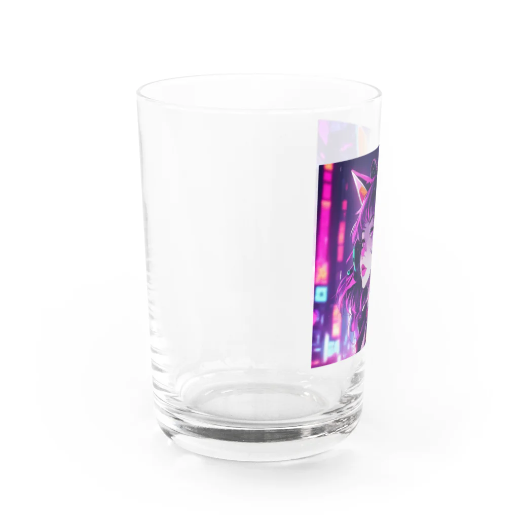 パンクビビッド•ピエロ団のパンクビビッド・ピエロキャット kAsumI Water Glass :left