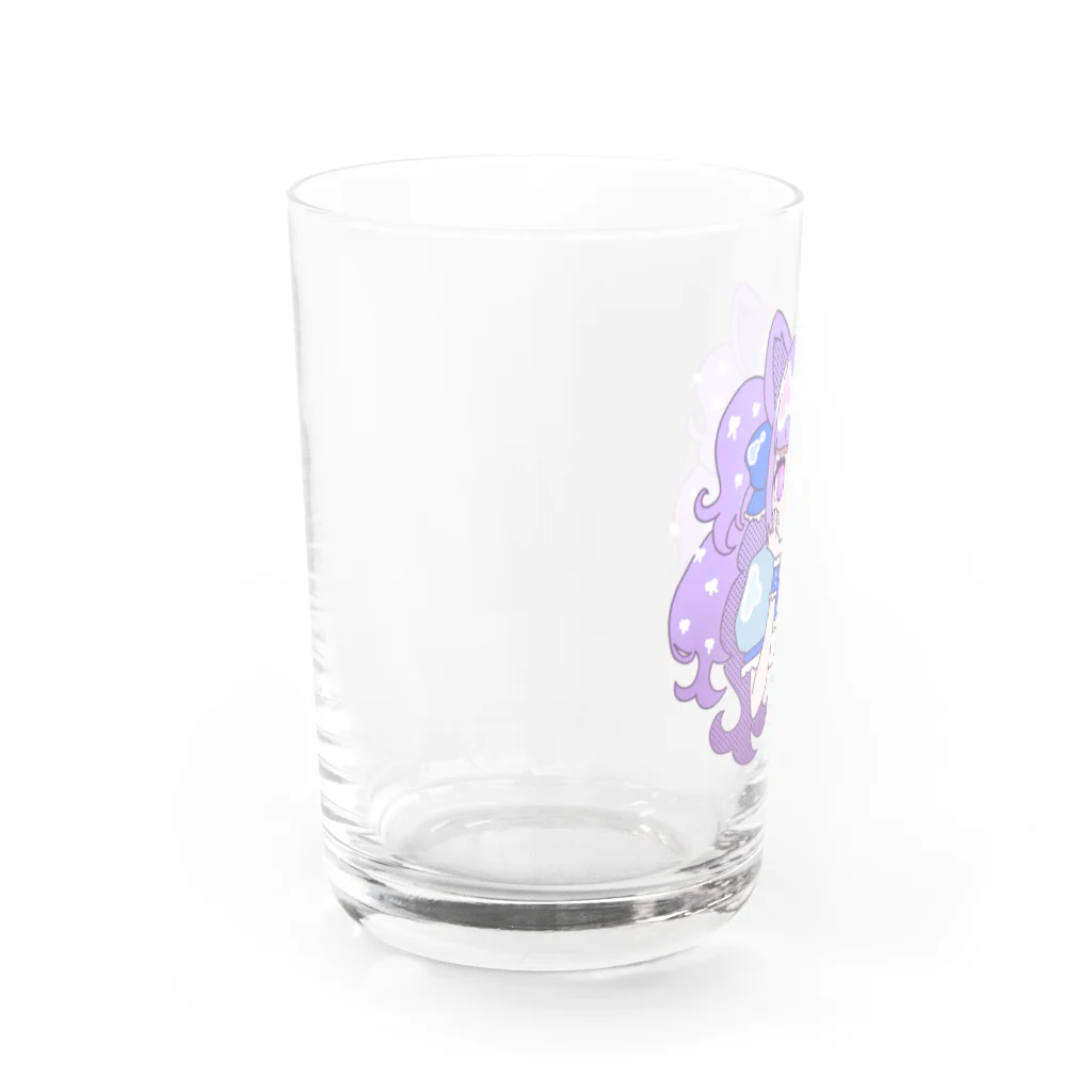 mizuameの青系ねこみみ Water Glass :left